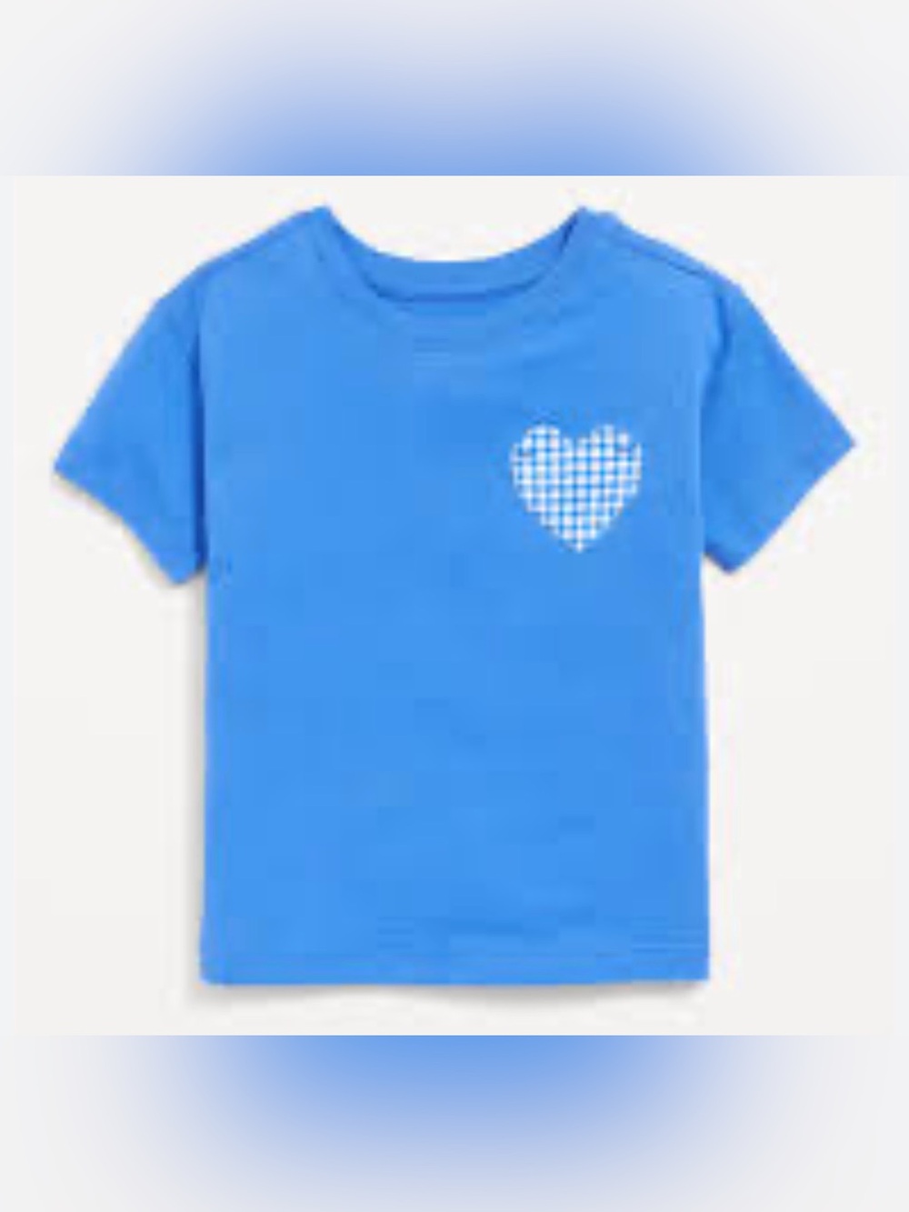 Old Navy Baby Little Girls Infant Toddler Blue T-Shirt Tee 3T GAP Heart Pocket